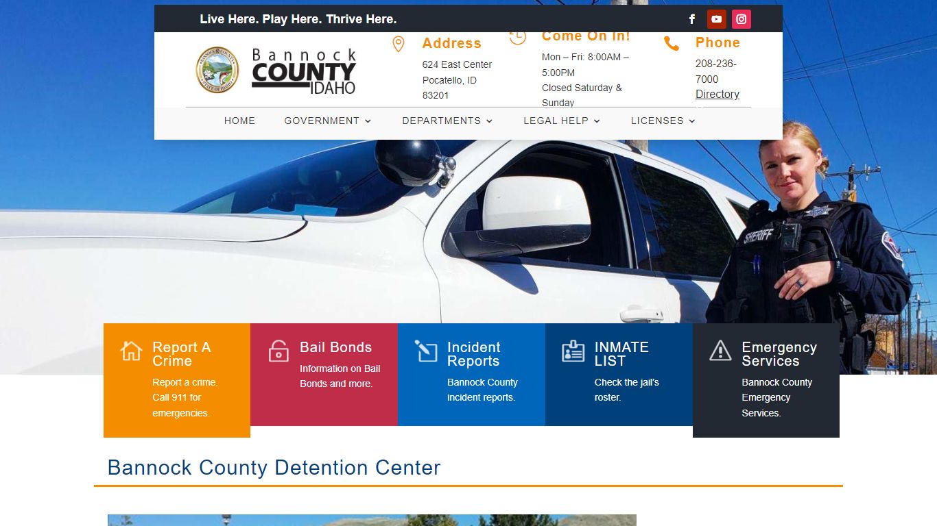 Detention Center | Bannock County