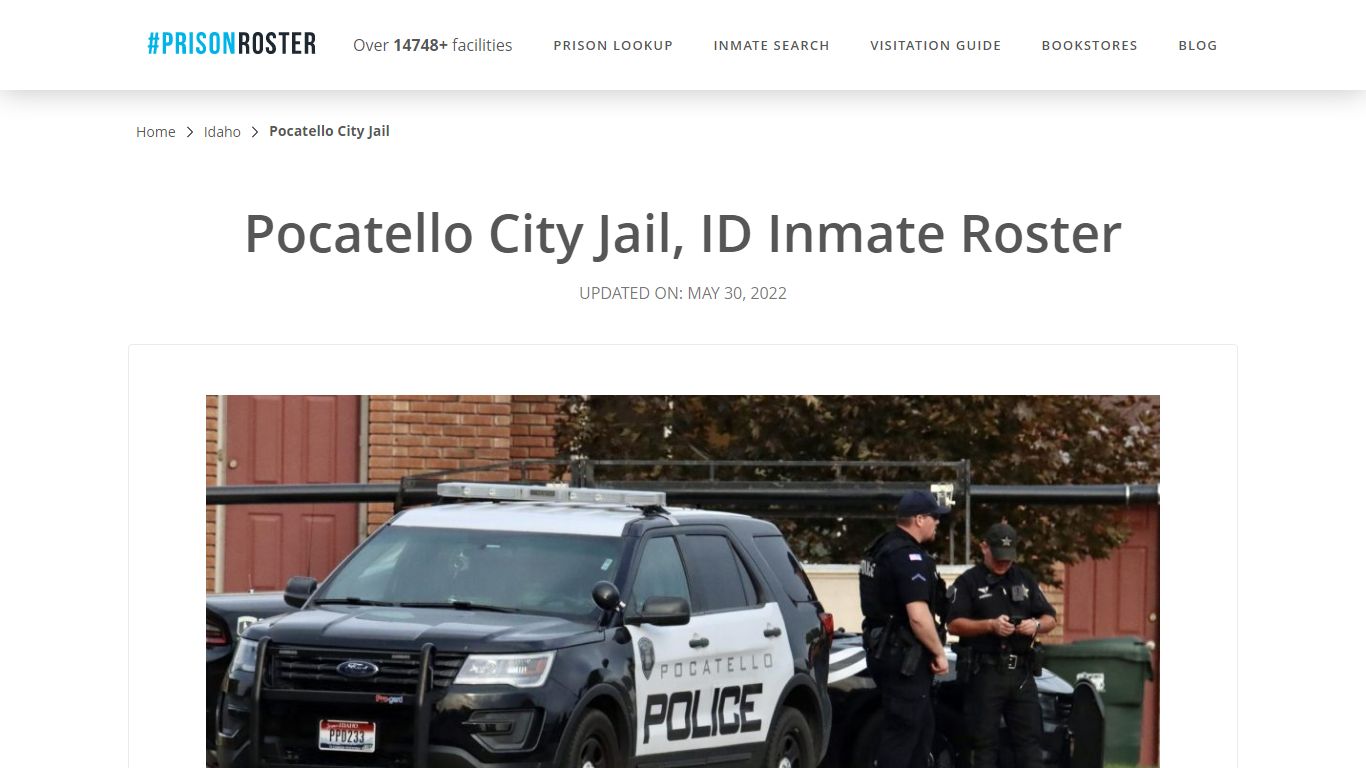 Pocatello City Jail, ID Inmate Roster